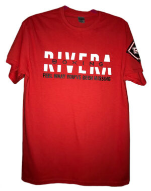 riveraboxing logo short sleeve red T-shirt